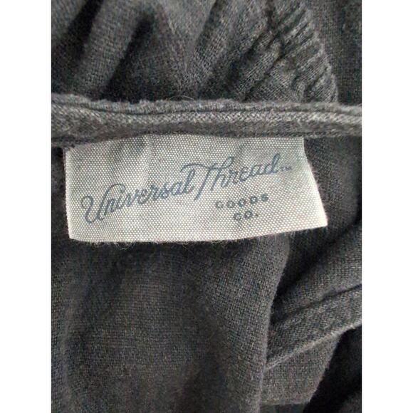 Linen Blend Wide Leg Jumpsuit Women Medium Open Back Minimalist Scandi‎ Casual - Picture 3 of 7